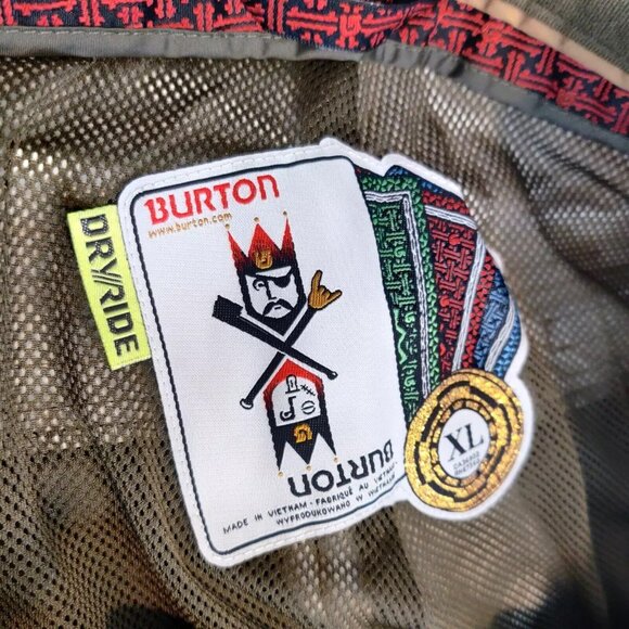 NEW Burton Cargo Ski & Snowboard Pants!  XL  Tan  Colorful  Cardboard Bandwidth - Picture 3 of 3